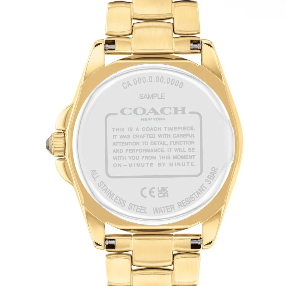 Women's Greyson Rainbow Gold-Tone Stainless Steel Watch 36mm - Picture 3 of 6